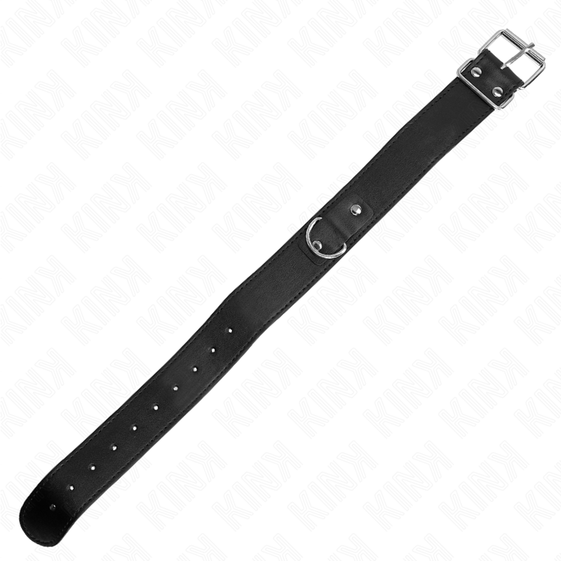 Kink - Collana Con Cintura 116 Cm Nero Cinturino Regolabile 32-50 Cm X 8 Cm - KINK COLLAR & GAG - Bondage | erosidea.com