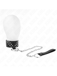 Kink - Collana Con Cintura 65 Cm Con Rivetto A V Regolabile 36-43 Cm X 5 Cm - KINK COLLAR & GAG - Bondage | erosidea.com