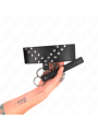 Kink - Collana Con Cintura 65 Cm Con Rivetto A V Regolabile 36-43 Cm X 5 Cm - KINK COLLAR & GAG - Bondage | erosidea.com