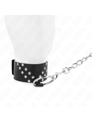 Kink - Collana Con Cintura 65 Cm Con Rivetto A V Regolabile 36-43 Cm X 5 Cm - KINK COLLAR & GAG - Bondage | erosidea.com