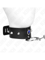 Kink - Collana 65 Cm Con Cinturino Con Diamanti Blu Regolabile 36-43 Cm X 5 Cm - KINK COLLAR & GAG - Bondage | erosidea.com