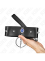 Kink - Collana 65 Cm Con Cinturino Con Diamanti Blu Regolabile 36-43 Cm X 5 Cm - KINK COLLAR & GAG - Bondage | erosidea.com