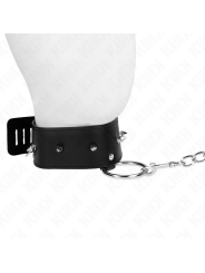 Kink - Collana 65 Cm Con Guinzaglio Con Borchie Argento Modello 2 Regolabile 36-43 Cm X 5 Cm - KINK COLLAR & GAG - Collari e Guinzagli | erosidea.com