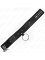 Kink - Collana 65 Cm Con Guinzaglio Con Borchie Argento Modello 2 Regolabile 36-43 Cm X 5 Cm - KINK COLLAR & GAG - Collari e Guinzagli | erosidea.com