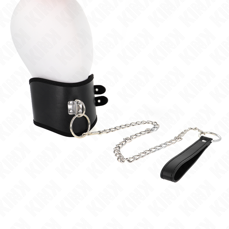 Kink - Collana 65 Cm Con Cinturino Largo Regolabile 40-55 Cm X 10 Cm - KINK COLLAR & GAG - Bondage | erosidea.com