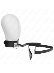 Kink - Guinzaglio Borchie 116 Cm Collare Con Cinturino In Similpelle 50 X 5 Cm - KINK COLLAR & GAG - Collari e Guinzagli | erosidea.com