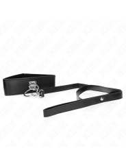 Kink - Guinzaglio Borchie 116 Cm Collare Con Cinturino In Similpelle 50 X 5 Cm - KINK COLLAR & GAG - Collari e Guinzagli | erosidea.com