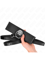 Kink - Guinzaglio Borchie 116 Cm Collare Con Cinturino In Similpelle 50 X 5 Cm - KINK COLLAR & GAG - Collari e Guinzagli | erosidea.com