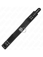 Kink - Guinzaglio Borchie 116 Cm Collare Con Cinturino In Similpelle 50 X 5 Cm - KINK COLLAR & GAG - Collari e Guinzagli | erosidea.com