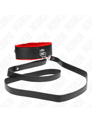 Kink - Collana Con Cintura 116 Cm Con Cinturino In Pelle Rosso Regolabile 40-48 Cm X 6 Cm - KINK COLLAR & GAG - Bondage | erosidea.com