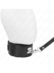 Kink - Collana Con Cintura 116 Cm Con Cinturino In Pelle Nera Regolabile 40-48 Cm X 6 Cm - KINK COLLAR & GAG - Bondage | erosidea.com
