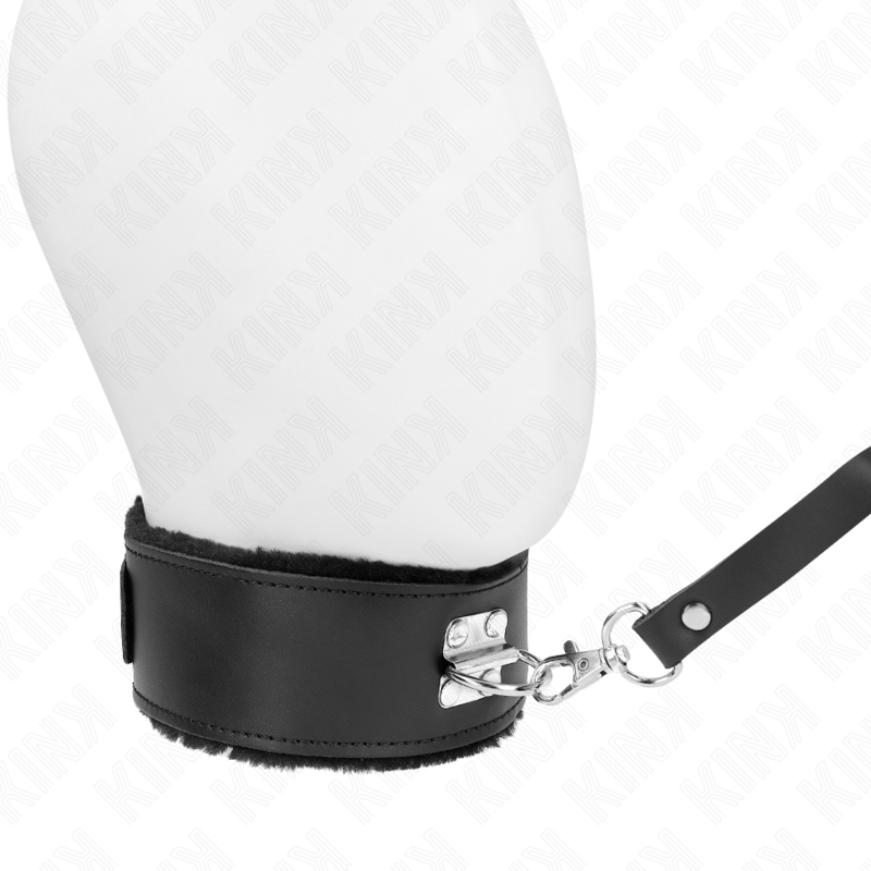 Kink - Collana Con Cintura 116 Cm Con Cinturino In Pelle Nera Regolabile 40-48 Cm X 6 Cm - KINK COLLAR & GAG - Bondage | erosidea.com