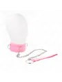 Kink - Collare Con Guinzaglio 65 Cm Con Restrizioni Rosa 36-42 Cm X 55 Cm - KINK COLLAR & GAG - Collari e Guinzagli | erosidea.com