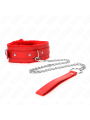 Kink - Collare Con Guinzaglio 65 Cm Con Restrizioni Rosso 36-42 Cm X 55 Cm - KINK COLLAR & GAG - Collari e Guinzagli | erosidea.com