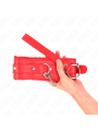 Kink - Collare Con Guinzaglio 65 Cm Con Restrizioni Rosso 36-42 Cm X 55 Cm - KINK COLLAR & GAG - Collari e Guinzagli | erosidea.com