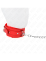 Kink - Collare Con Guinzaglio 65 Cm Con Restrizioni Rosso 36-42 Cm X 55 Cm - KINK COLLAR & GAG - Collari e Guinzagli | erosidea.com