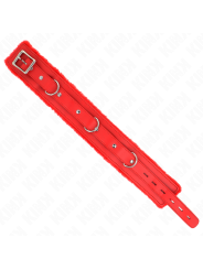 Kink - Collare Con Guinzaglio 65 Cm Con Restrizioni Rosso 36-42 Cm X 55 Cm - KINK COLLAR & GAG - Collari e Guinzagli | erosidea.com
