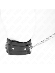 Kink - Collare Con Guinzaglio 65 Cm Con Restrizioni Nero 36-42 Cm X 55 Cm - KINK COLLAR & GAG - Collari e Guinzagli | erosidea.com
