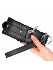 Kink - Collare Con Guinzaglio 65 Cm Con Restrizioni Nero 36-42 Cm X 55 Cm - KINK COLLAR & GAG - Collari e Guinzagli | erosidea.com