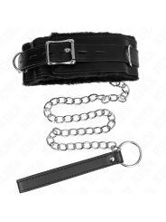 Kink - Collare Con Guinzaglio 65 Cm Con Restrizioni Nero 36-42 Cm X 55 Cm - KINK COLLAR & GAG - Collari e Guinzagli | erosidea.com