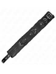 Kink - Collare Con Guinzaglio 65 Cm Con Restrizioni Nero 36-42 Cm X 55 Cm - KINK COLLAR & GAG - Collari e Guinzagli | erosidea.com