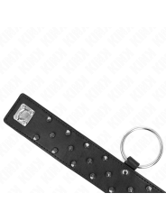 Kink - Collana Con Guinzaglio 65 Cm Con Borchie In Argento Modello 5 Regolabile 36-43 Cm X 5 Cm - KINK COLLAR & GAG - Collari e Guinzagli | erosidea.com
