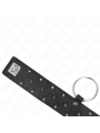 Kink - Collana Con Guinzaglio 65 Cm Con Borchie In Argento Modello 5 Regolabile 36-43 Cm X 5 Cm - KINK COLLAR & GAG - Collari e Guinzagli | erosidea.com