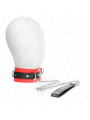 Kink - Collare Con Cintura 65 Cm Con Cinturino Rosso 54 X 45 Cm - KINK COLLAR & GAG - Collari e Guinzagli | erosidea.com