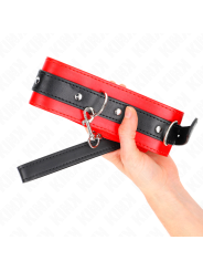 Kink - Collare Con Cintura 65 Cm Con Cinturino Rosso 54 X 45 Cm - KINK COLLAR & GAG - Collari e Guinzagli | erosidea.com