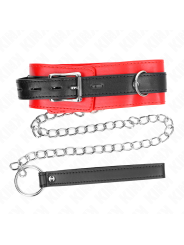 Kink - Collare Con Cintura 65 Cm Con Cinturino Rosso 54 X 45 Cm - KINK COLLAR & GAG - Collari e Guinzagli | erosidea.com