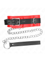 Kink - Collare Con Cintura 65 Cm Con Cinturino Rosso 54 X 45 Cm - KINK COLLAR & GAG - Collari e Guinzagli | erosidea.com