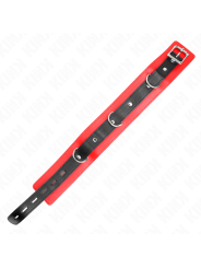 Kink - Collare Con Cintura 65 Cm Con Cinturino Rosso 54 X 45 Cm - KINK COLLAR & GAG - Collari e Guinzagli | erosidea.com