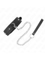 Kink - Collana Con Guinzaglio 65 Cm 1 Anello Regolabile 38-49 Cm X 5 Cm - KINK COLLAR & GAG - Collari e Guinzagli | erosidea.com