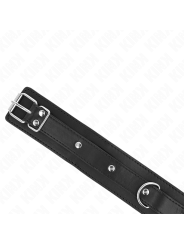 Kink - Collana Con Guinzaglio 65 Cm 1 Anello Regolabile 38-49 Cm X 5 Cm - KINK COLLAR & GAG - Collari e Guinzagli | erosidea.com
