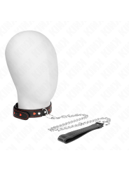 Kink - Collana Con Cinturino 65 Cm Dettagli Cuore 525 X 25 Cm - KINK COLLAR & GAG - Bondage | erosidea.com