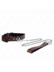 Kink - Collana Con Cinturino 65 Cm Dettagli Cuore 525 X 25 Cm - KINK COLLAR & GAG - Bondage | erosidea.com