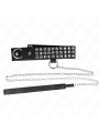 Kink - Collana Con Cinturino 65 Cm Con Lucidi Regolabile 37-42 Cm X 53 Cm - KINK COLLAR & GAG - Bondage | erosidea.com
