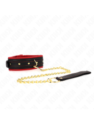 Kink - Collare Con Guinzaglio In Tessuto Tinto Regolabile 33-48 Cm X 57 Cm - KINK COLLAR & GAG - Collari e Guinzagli | erosidea.com
