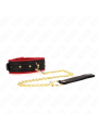 Kink - Collare Con Guinzaglio In Tessuto Tinto Regolabile 33-48 Cm X 57 Cm - KINK COLLAR & GAG - Collari e Guinzagli | erosidea.com