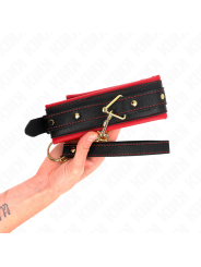Kink - Collare Con Guinzaglio In Tessuto Tinto Regolabile 33-48 Cm X 57 Cm - KINK COLLAR & GAG - Collari e Guinzagli | erosidea.com