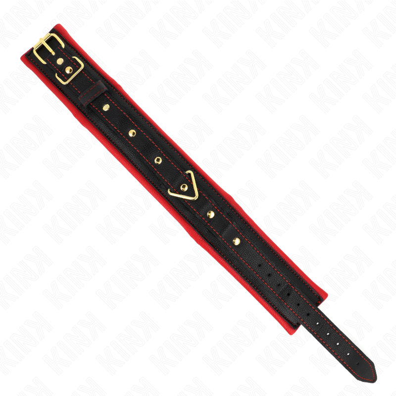Kink - Collare Con Guinzaglio In Tessuto Tinto Regolabile 33-48 Cm X 57 Cm - KINK COLLAR & GAG - Collari e Guinzagli | erosidea.com