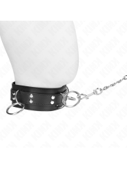 Kink - Collana Schiavit™ 3 Anelli Con Cinturino 80 Cm 53 X 5 Cm - KINK COLLAR & GAG - Bondage | erosidea.com