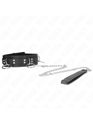 Kink - Collana Schiavit™ 3 Anelli Con Cinturino 80 Cm 53 X 5 Cm - KINK COLLAR & GAG - Bondage | erosidea.com