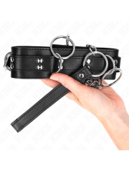 Kink - Collana Schiavit™ 3 Anelli Con Cinturino 80 Cm 53 X 5 Cm - KINK COLLAR & GAG - Bondage | erosidea.com