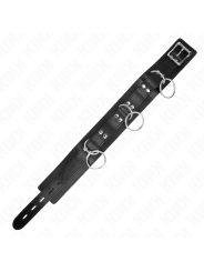 Kink - Collana Schiavit™ 3 Anelli Con Cinturino 80 Cm 53 X 5 Cm - KINK COLLAR & GAG - Bondage | erosidea.com