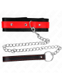 Kink - Collana Con Cinturino Rosso 65 Cm Regolabile 36-43 Cm X 5 Cm - KINK COLLAR & GAG - Bondage | erosidea.com