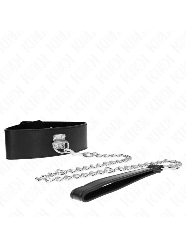 Kink - Collare Modello Base Con Guinzaglio 65 Cm Modello 0 - KINK COLLAR & GAG - Collari e Guinzagli | erosidea.com