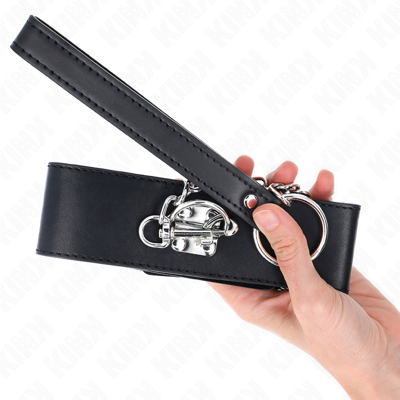 Kink - Collare Modello Base Con Guinzaglio 65 Cm Modello 0 - KINK COLLAR & GAG - Collari e Guinzagli | erosidea.com