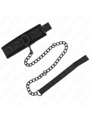 Kink - Collare Modello Base Con Guinzaglio 77 Cm Modello 5 Regolabile 34-54 Cm X 5 Cm - KINK COLLAR & GAG - Collari e Guinzagli | erosidea.com