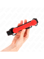 Kink - Bone Gag Con Cinturino In Similpelle Rosso Regolabile 41-57 Cm - KINK COLLAR & GAG - Ball Gag e Bavagli | erosidea.com